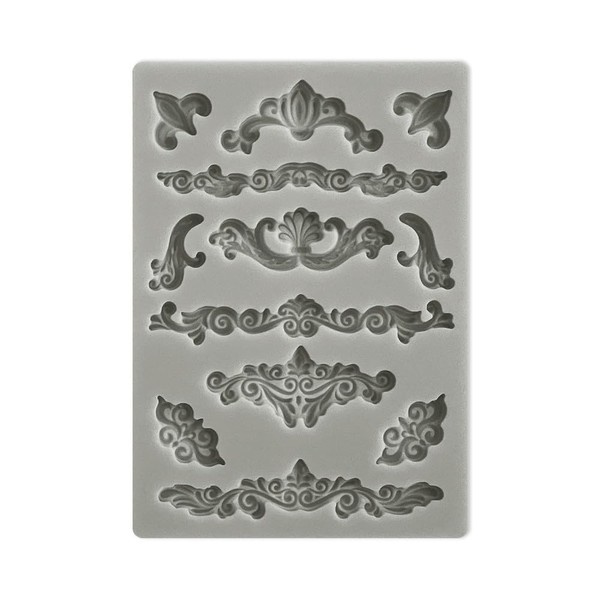 Stamperia Silicone Mold Sunflower Art Corners and Ornaments A6