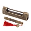 Chinese Antique Lock Retro Spacing 9cm/3.5in Classic Pattern Brass Horizontal