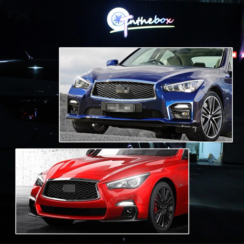 GTINTHEBOX LED White DRL Sequential Amber Turn Signal Lights For