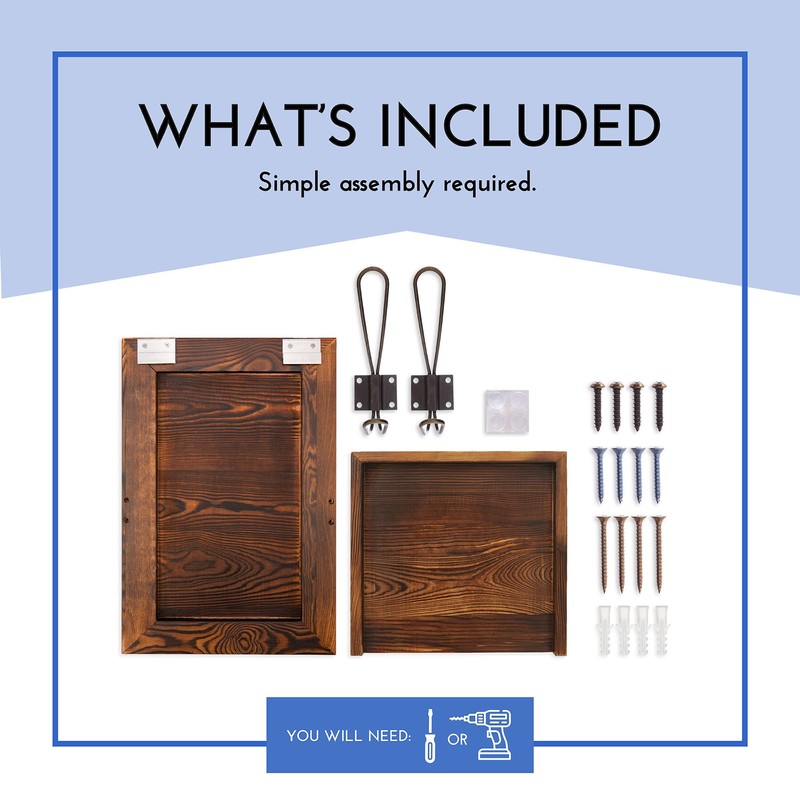 Wall Mount Ironing Board Holder - Space Saver with Hardware