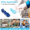 120 Pcs Quick Splice Wire Terminals, Male & Female Blue