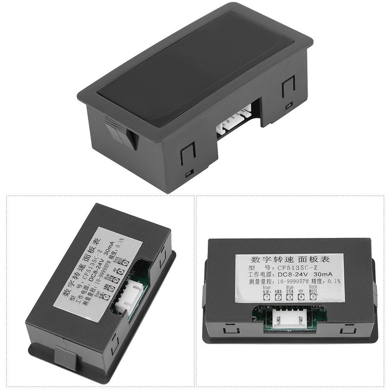 4 Digital LED Display Speedometer RPM Speed Meter Panel Inductive