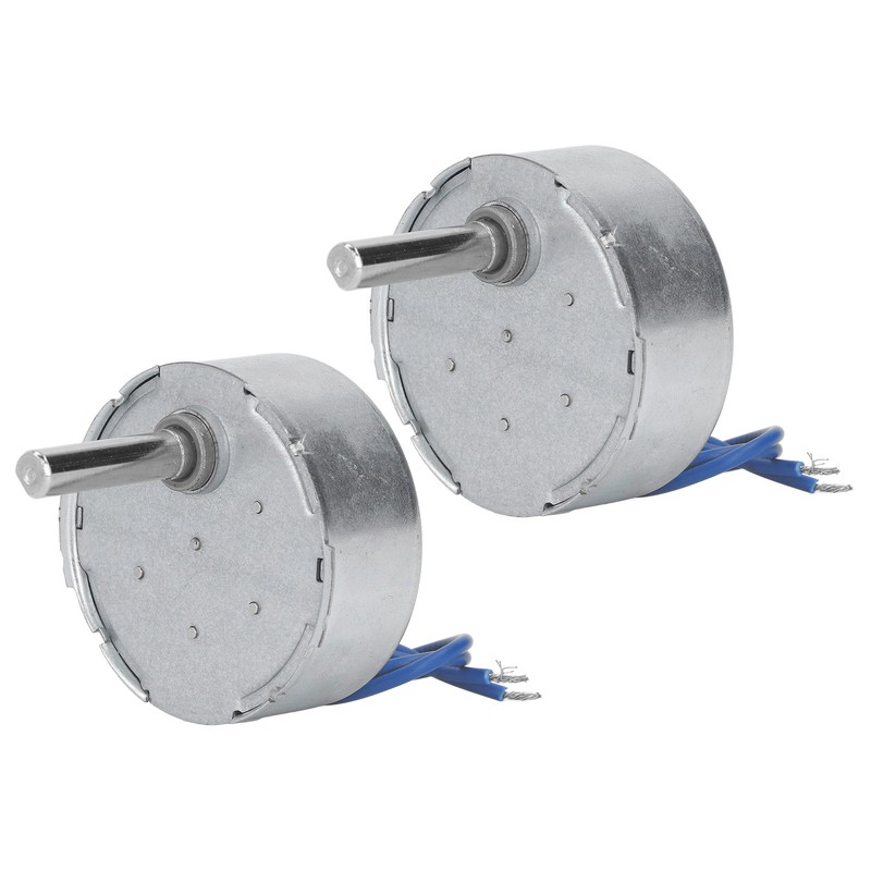 2 Pcs AC Synchronous Motor 50TYC 5 to 6 RPM