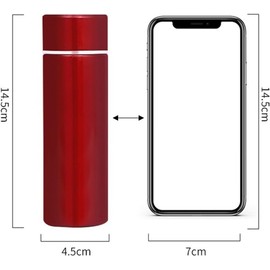 LSTORENICE 5oz Mini Cute Coffee Vacuum Insulated Water Bottles for Hot and Cold Drink Small Flasks Perfect for Wallet Handbag Pocket Travel Drink Water Bottle Cute Small Water Bottle Flask Thermo（Red）
