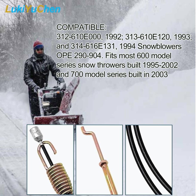 LukiYuChen 746-0898 946-0898 Clutch Drive Cable fits M-T-D Crafts-Man Snowblower