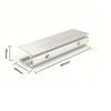 FOLGEMIR Pack of 10 Mounting Brackets, Aluminium Mounting Clips, Metallic