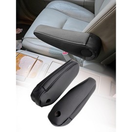 AOUTTUOA 2pcs Leather Seat Armrest Cover Black Compatible with Lexus RX300 RX330 RX350 2003 2004 2005 2006 2007 2008 2009