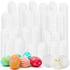 Hanwin Plastic Easter Eggs Fillable White for Decorations Tree, Outdoor,