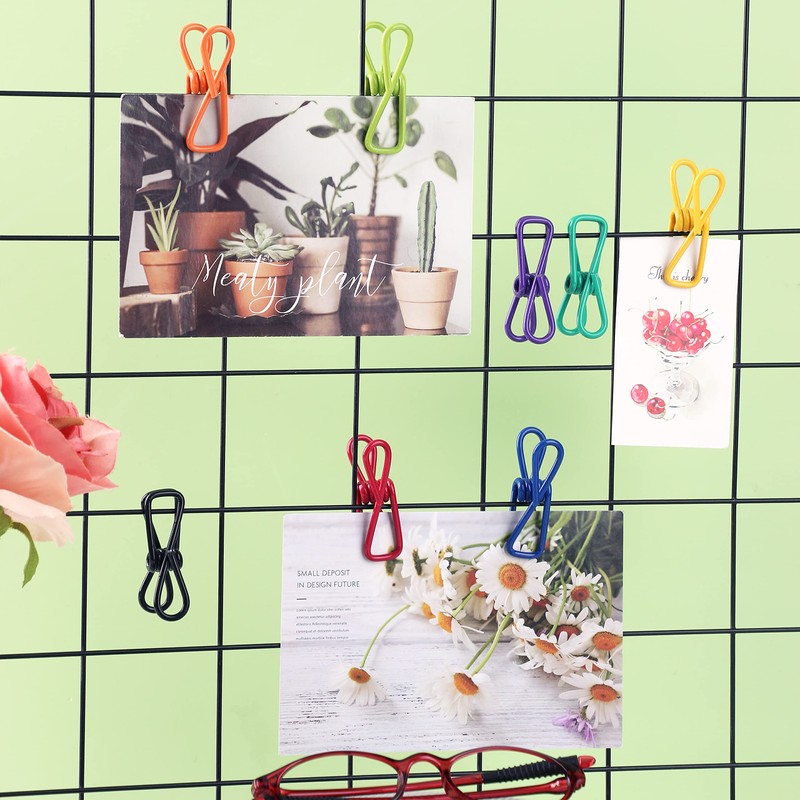 Chip Clips, Utility PVC-Coated Steel Clip for Food Package, Chips