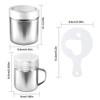AIFUDA 2 Pcs Stainless Steel Powder Shaker with Lid, 16