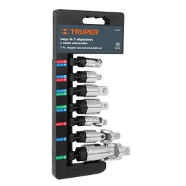 Truper JGO-AN7, Juego de adaptadores y nudos universales, 7 piezas