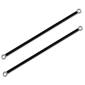 Heavy Duty Weighted Metal Pergola Rods with Large Stainless Steel Eye Bolts for Pergola with Guide Poles (12 FT)