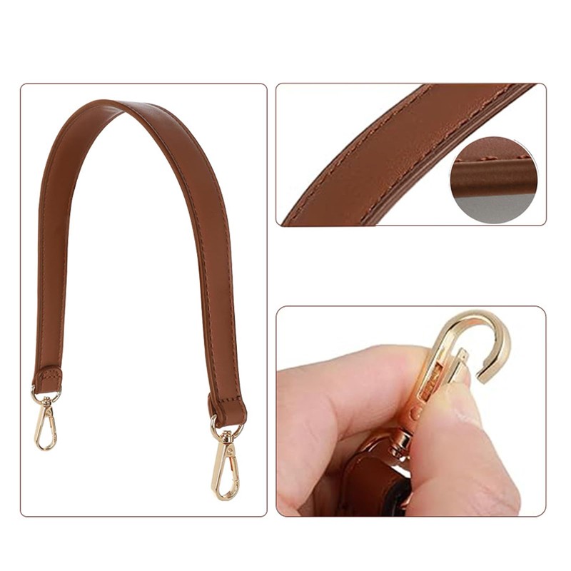 2 Pack Leather Replacement Straps, 19" x 1" Purse Shoulder