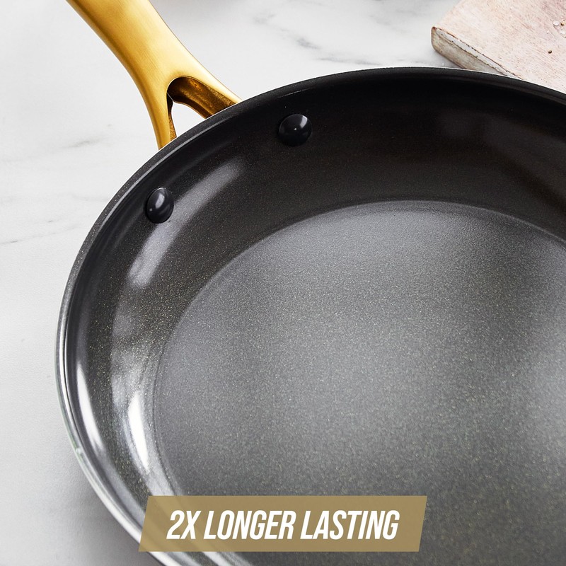 Blue Diamond 8" Nonstick Frying Pan Skillet, Diamond Infused PFAS