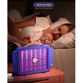 Unbranded Bug Zapper Portable Rechargeable, Indoor Mosquito Zapper with Dual Net 12 LED