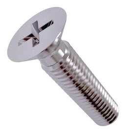 M4x16 Senkkopf Maschinenschrauben, Kreuzschlitzschrauben, Kreuzeinbau Flachkopfbefestigung, Vollgewinde 4mm Verzinkte Schrauben Geeignet für Metall, Konstruktion, Installation, Heimwerken (Pack of 50)