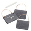 The cordeline Set of 3 Slate Labels 0.5 x 7