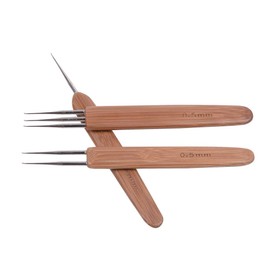 Dreadlocks Crochet Hook for Hair, Crochet Hook Dreads for Braid Craft, Dreadlocks Crochet Hooks 0.5 mm, 3 Pieces/Set (1 Hook, 2 Hooks, 3 Hooks)