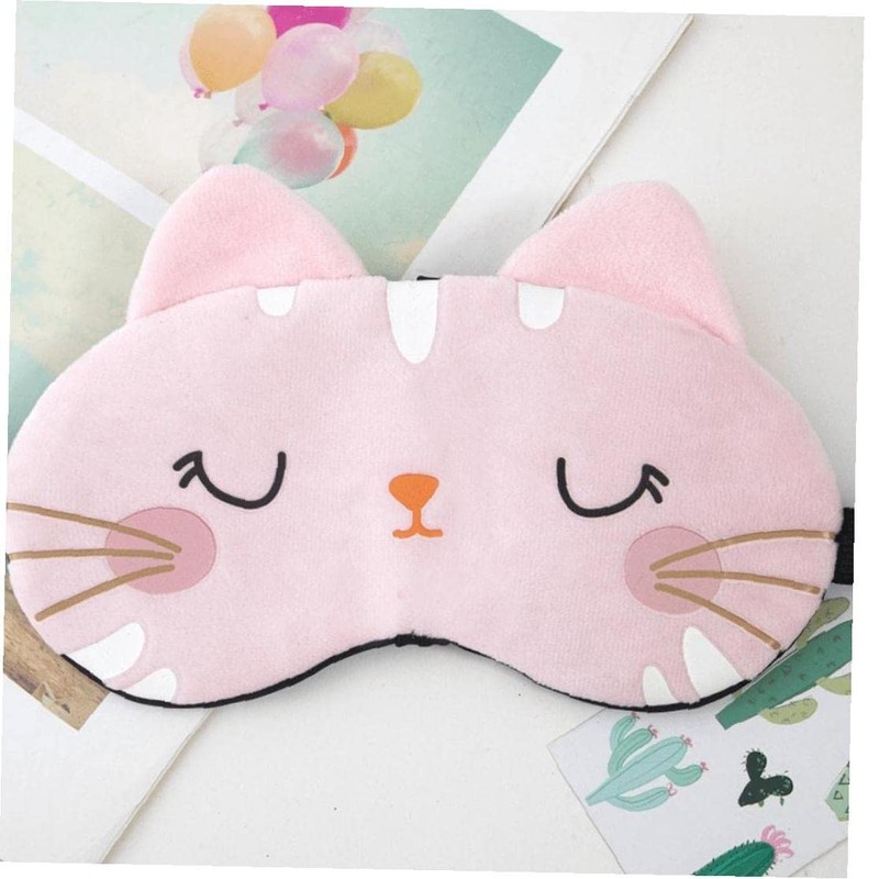 Silk Eye Mask, Light Blocking, Sleeping, Cute, Cat, Eye Mask,