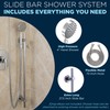 HammerHead Showers® ALL METAL 27.5 Inch Shower Slide Bar Set