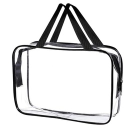 GWAWG Kulturbeutel zum Aufhängen, transparent, wasserdicht, Reise-Kosmetik-Organizer, Duschtasche für Flugzeug, tragbar, Make-up-Aufbewahrungstasche für Männer und Frauen, farblos