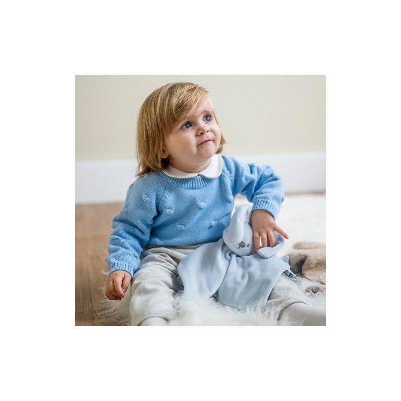 Nattou Lapidou Comforter Blanket Rabbit Pastel Blue 27 cm