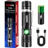 wowlite Flashlight Rechargeable, Super Bright Pocket LED Flashlights with 4