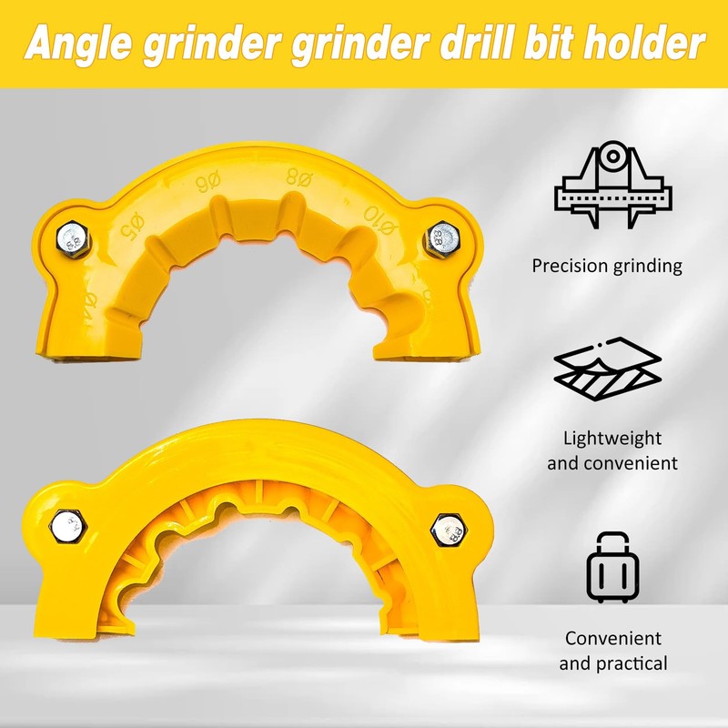 Drill Sharpener, Drill Grinding Accessories with Multiple Specifications, Angle Grinder