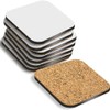 MDF Blank Sublimation Coasters Cork Backed - 9cm x 9cm