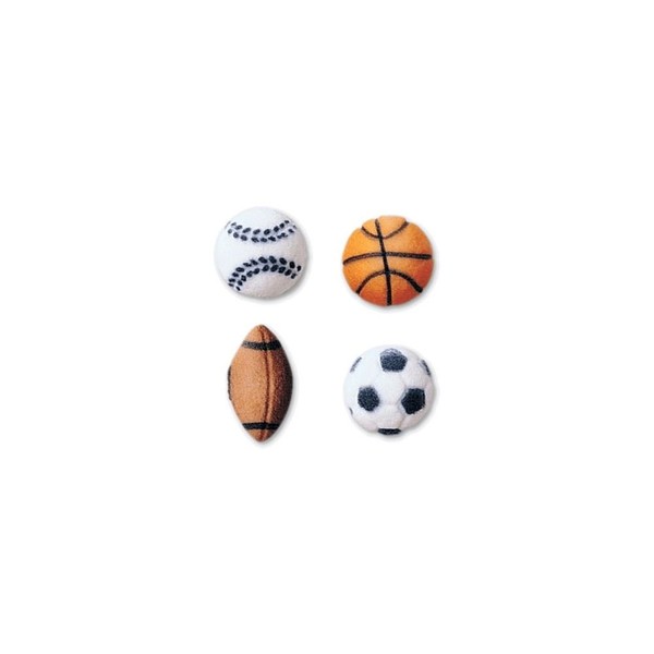 Lucks 27775 Dec-Ons Assorted Sports Balls - 319 / BX
