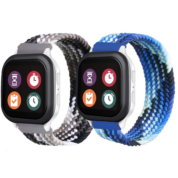 2 Pack Braided Band Compatible with Gizmo Watch 3 Adventure