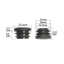 22MM Round Plastic Plugs,Round Plastic End Caps in 24pcs,Chair Leg Pipe Tube Insert Blanking Cover,End Cover Caps for Furniture,Tables,Chairs
