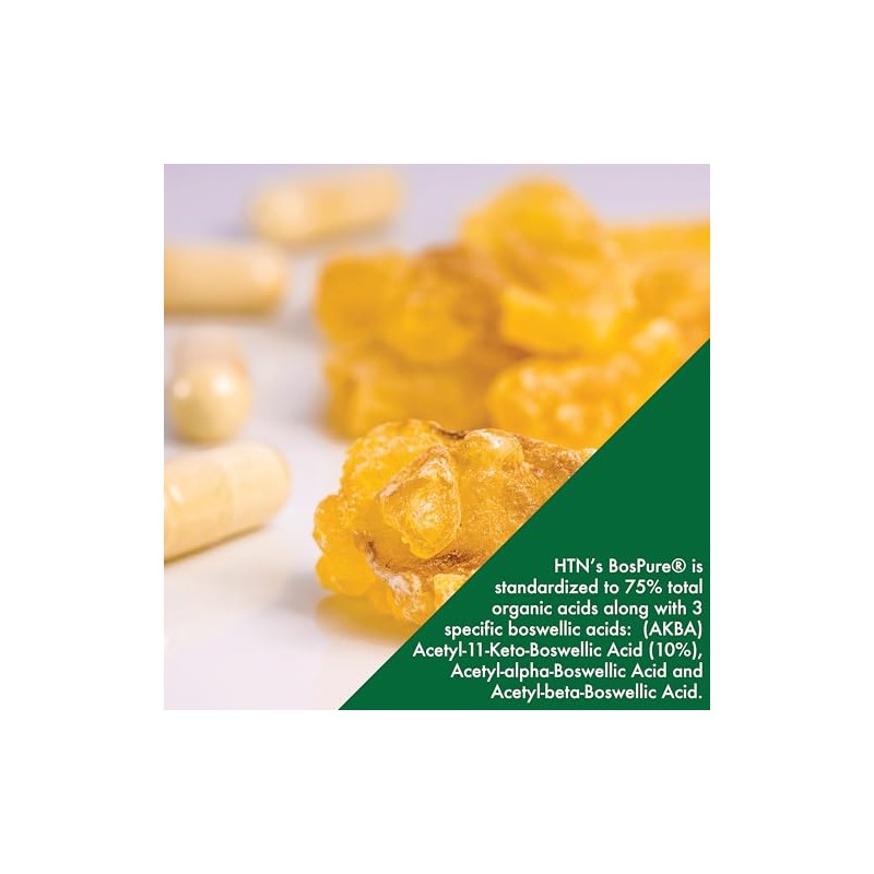 Health Thru Nutrition Boswellia Bospure Non-GMO 300Mg Vege-Capsules, 180 Count
