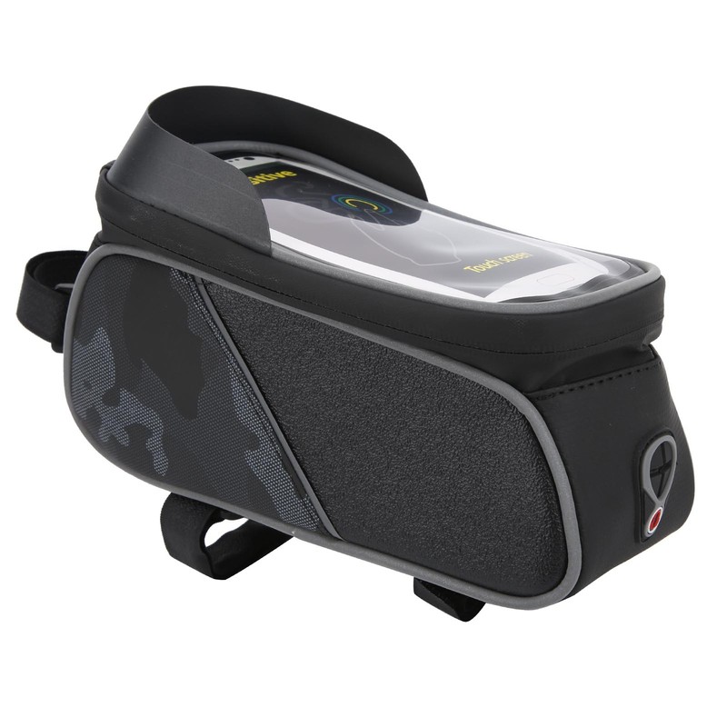 Bike Front Frame Bag Waterproof TPU Sensitive Touch Screen Top