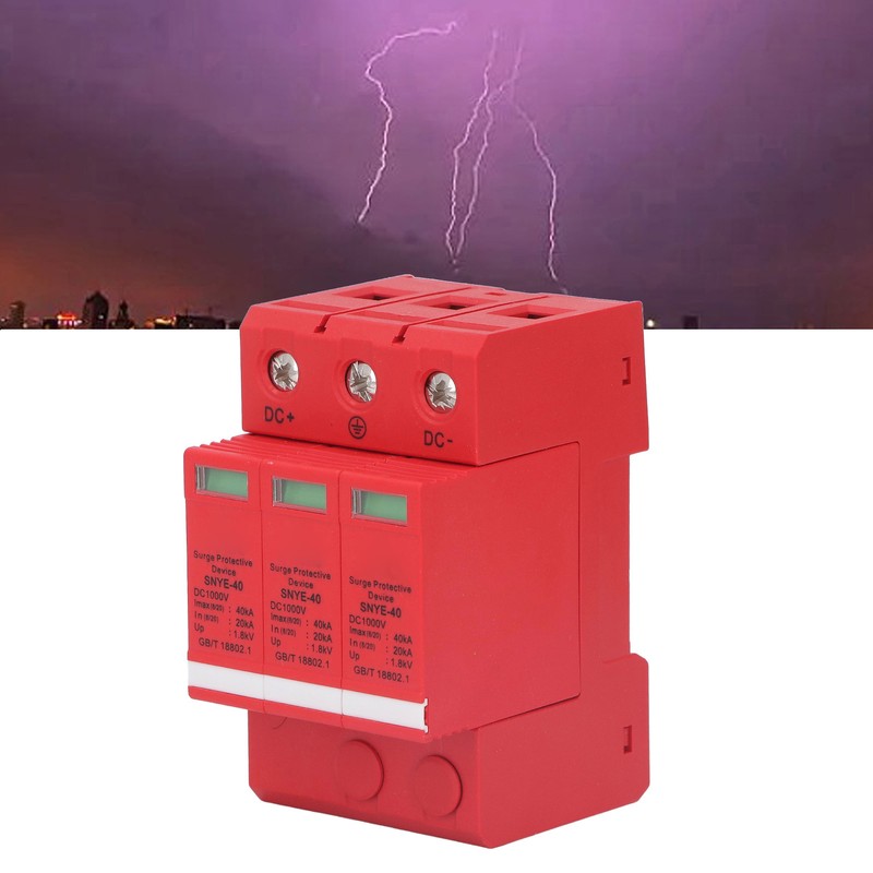 Orange Red Combiner Box Surge Protection Device Distribution Box Voltage
