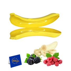 SUMELA Banana Keeper Guard, Reusable Outdoor Travel Case, Banana Protector, Kitchen Gadgets… BPA-FREE Storage Pod, Storage Box for Picnic Camping, Keep Fresh