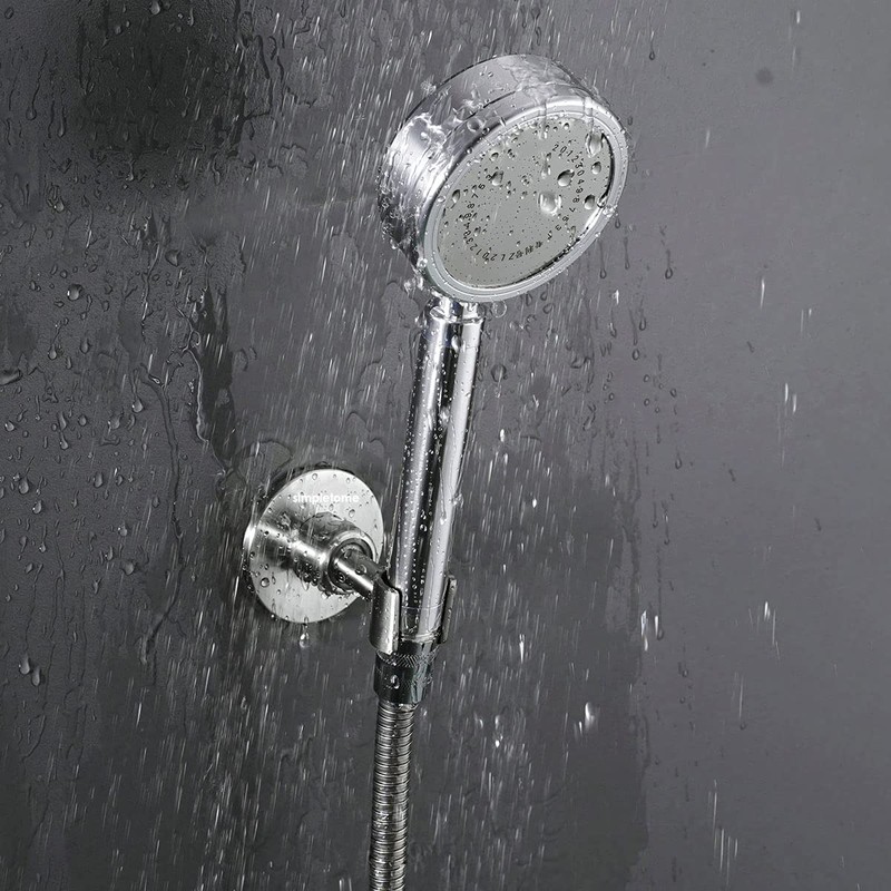 simpletome Shower Head Holder Adhesive Adjustable Bracket Wall Mount SUS304