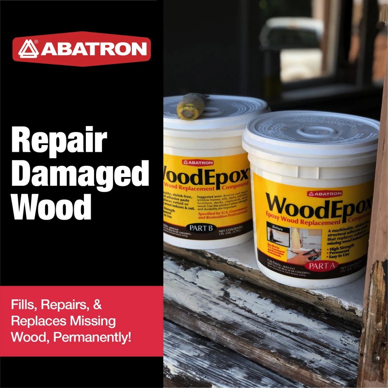 Abatron No Shrink Wood Epoxy Filler for Repairing Damaged Wood