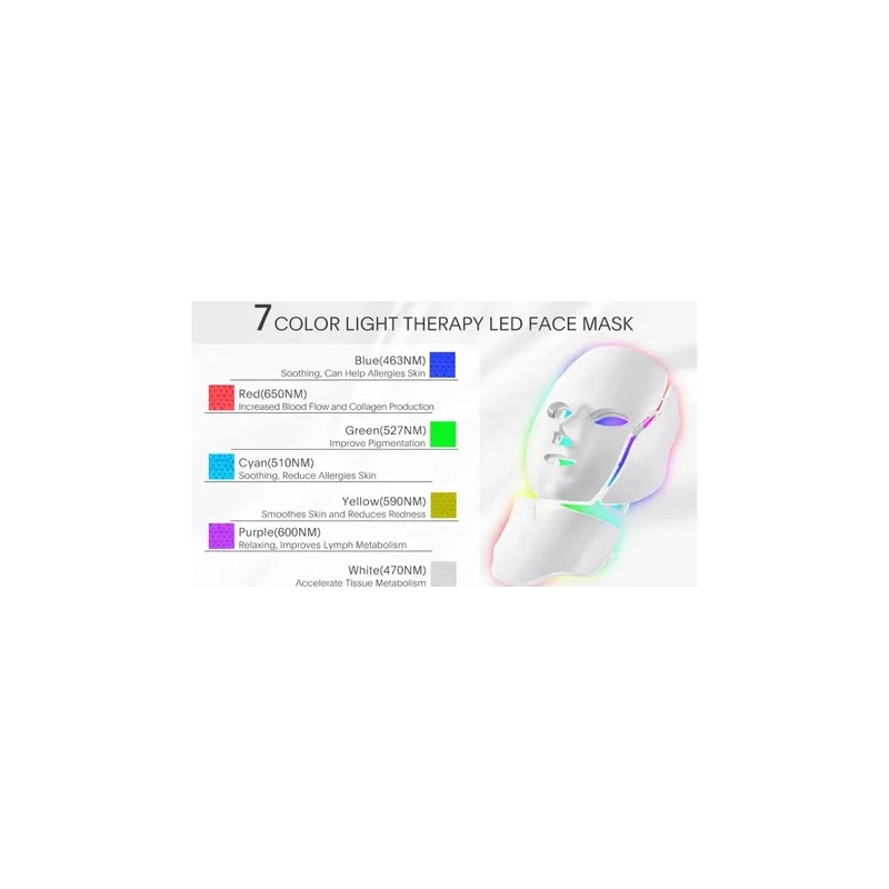 Máscara Led Facial Fotodinamica Terapia De Osmmos