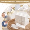 NatNarr 50 Pack Pocket Tissues, 3 Ply Ivory Gingham Travel