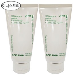 Innisfree Green Tea Amino Moisture Cleansing Foam 150ml 2pcs/moisture/free dj / 이니스프리 그린티 아미노 수분 클렌징 폼 150ml 2개/촉촉/무배 dj