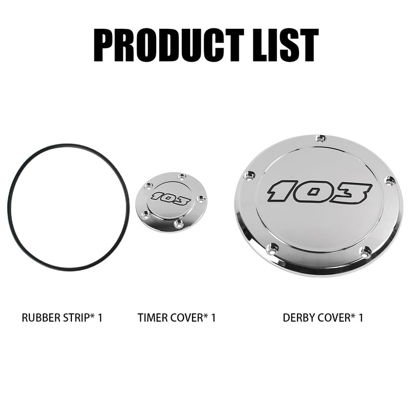 FTKDMT Motorcycle Derby Cover 103 Timing Timer Cover Fits for