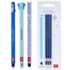 LEGAMI - Set of 3 Erasable Gel Pens + 3