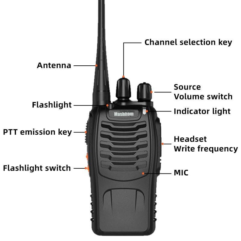 BF-888S Portable Handheld transceiver Walkie talkies Long Range Rechargeable Two