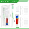 HAIFOTRVA 50 Set Disposable Toothbrushes with Toothpaste,5-in-1 Personal Care Travel
