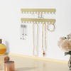 Josmimic Wall Necklace Organizer Holder: Wall Mounted Jewelry Hanging Storage