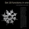 18-in-1 Snowflake Multitool, Snowflake Screwdriver Tactical Tool for Bottle Opener/Outdoor