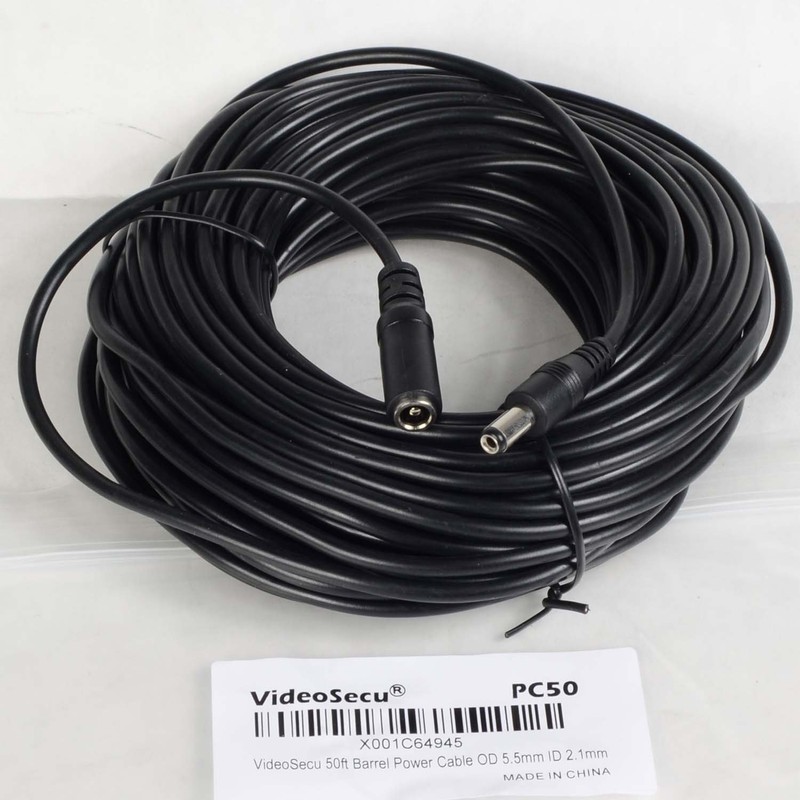 VideoSecu 2.1mm x 5.5mm 12V DC Power Adapter Cable Pigtail