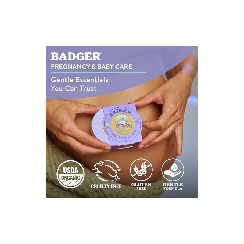 Badger - Mantequilla orgánica del vientre - 2 oz.