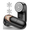 Fabric Shaver Lint Remover, Rechargeable Lint Shaver with 6-Leaf Blades,